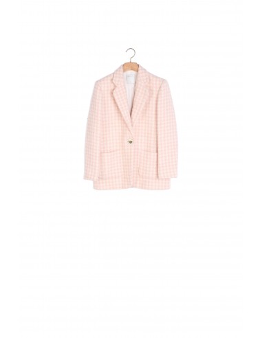 VESTE Blanc / Rose pas chere