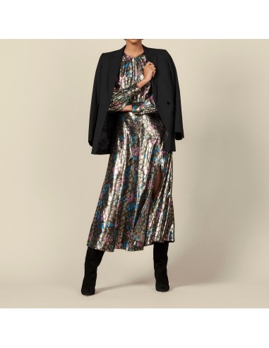 Robe longue en jacquard lurex l'achat 