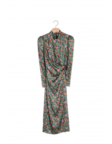 Robe mi-longue à imprimé Fleurs vente chaude votre 