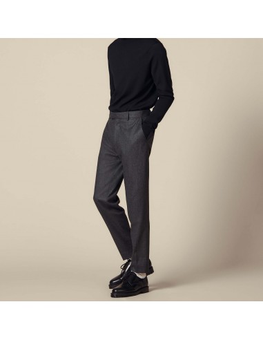 Pantalon en flanelle coupe carotte l'achat 